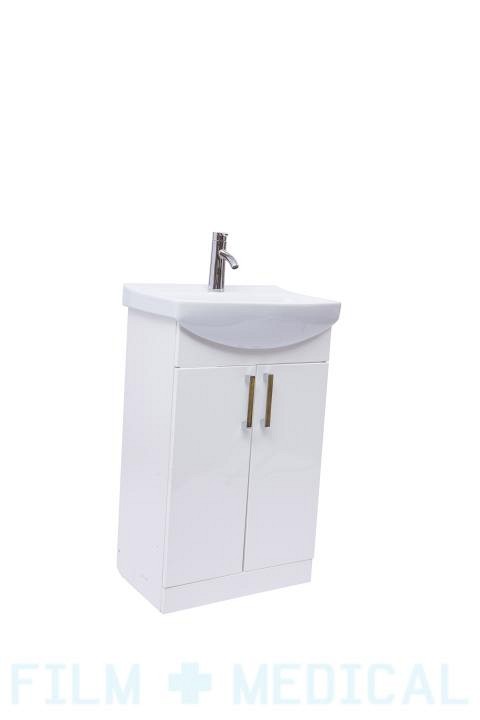 white sink unit